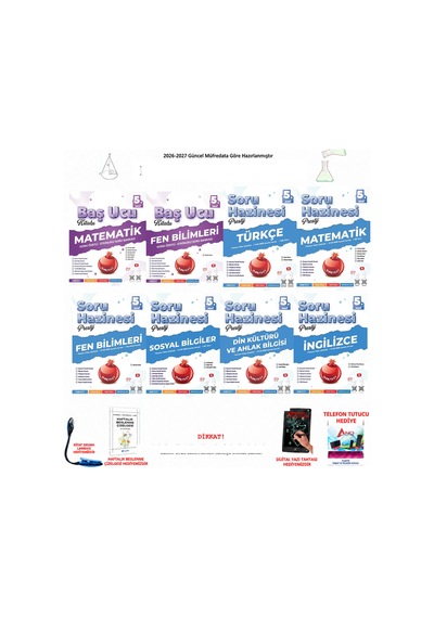 Nartest 5. Sınıf Baş Ucu Tüm Dersler 8 Kitap Seti