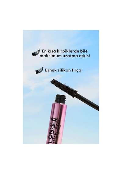 Flormar Doğal Formüllü Kirpik Uzatıcı Maskara Siyah - Longer Than Ever Mascara - 001 Black - 8682536067119