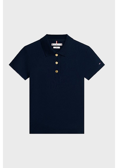 Tommy Hilfiger Bayan Polo Yaka T Shirt Ww0ww49252 C1g Lacivert Lacivert