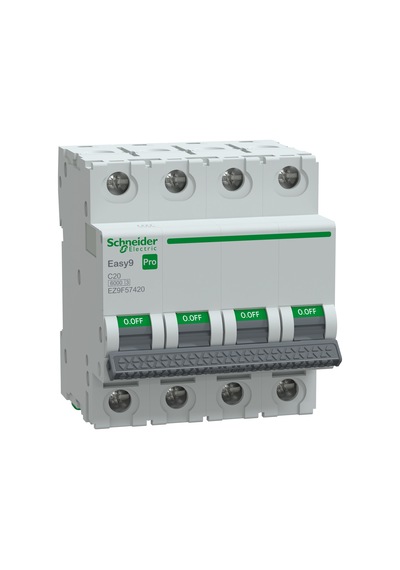 Schneider Electric Ez9f57420 4x20a C 6ka Otomatik Sigorta Easy9 Pro