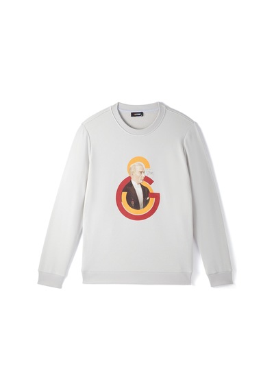 Gsstore Galatasaray Erkek Ata Sweatshirt E251282 Gri