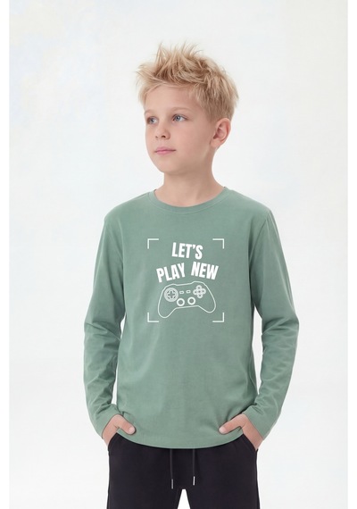Fyk Kids Yuvarlak Yaka Uzun Kollu Baskı Detaylı Erkek Çocuk Sweatshirt Mint Yeşili Fyk Kids Yuvarlak Yaka Uzun Kollu Baskı Detaylı Erkek Çocuk Sweatshirt Mint Yeşili