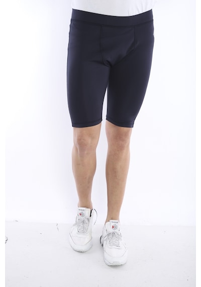 Escetic Erkek Spor Lacivert Kısa Tayt -CC- B1130-4023