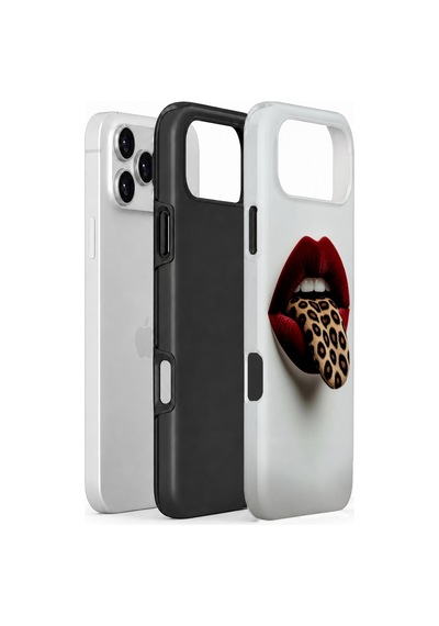 Velvoria Valestra Leopar Dudak Apple iPhone Uyumlu 17 Pro Darbe Korumalı Kılıf Valestra Select - Leopar Dudak