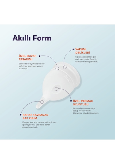 Irie Adet Kabı Regl Kabı Menstrüel Kap Menstrual Cup [[Regular Transparan]]