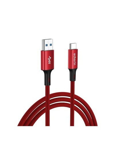 Usb 3.0 Usb-a&apos Dan Usb-c&apos Ye 15w Pd Hızlı Şarj 5v3a Yüksek Kaliteli Alüminyum Örgülü Kablo 5gbps 1 Metre Kırmızı