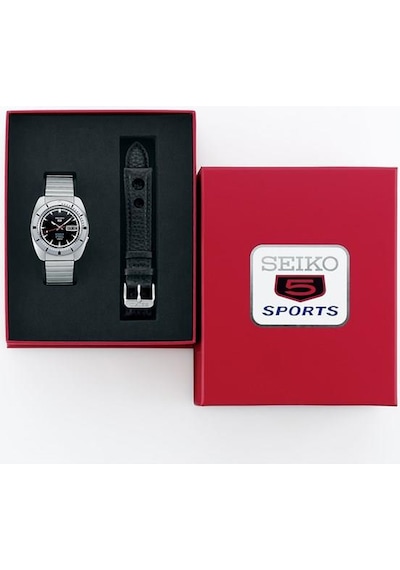 Seiko5 Sports Pepper Black 1968 Recreation Limitli Üretim Otomatik Erkek Kol Saati