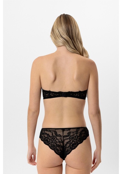 Pierre Cardin Lingerie Lotus Straplez Dantelli Sütyen Takımı Siyah