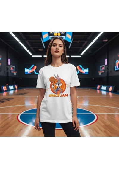 Orbit Dunker Oversize Unisex T-shirt Beyaz