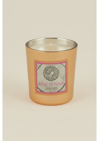 Karaca Home Pop Art Koleksiyonu Ancienne Golden Touch Kokulu Mum Turuncu