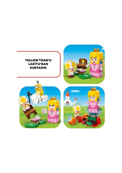 LEGO® Super Mario™ 71441 İnteraktif LEGO® Peach™ ile Maceralar 71441 - 6+ Oyuncak Yapım Seti (208P)