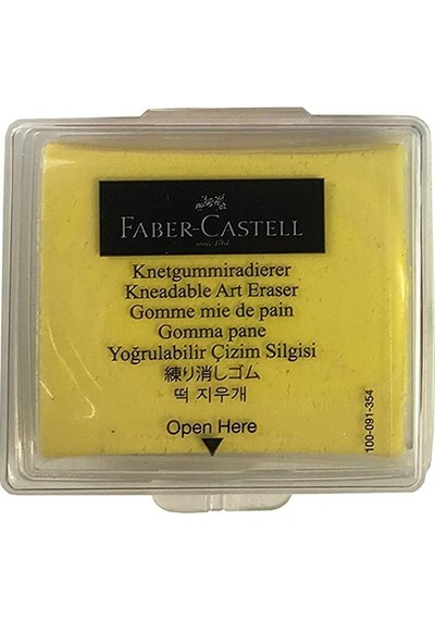 Faber-Castell Hamur Silgi Sarı ve Kırmızı 2'li