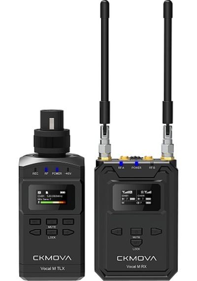 Ckmova Vocal M V3 UHF Çift Kanallı Mikrofon Sistemi ve Kaydedici
