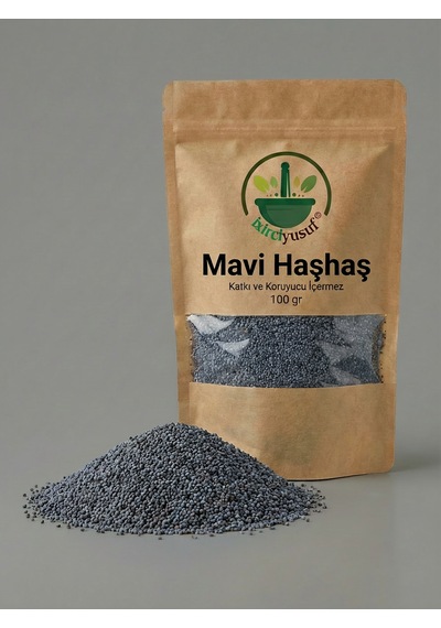 İxirciyusuf Mavi Haşhaş Haşhaş Tohumu Blue Poppy Seed Doğal Tane 100 G