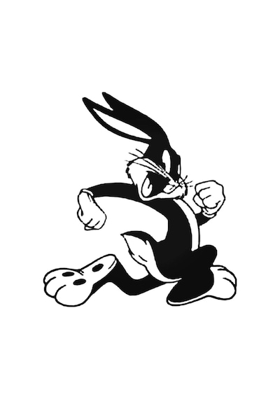 Bugs Bunny Tasarım Oto Sticker 20 Cm