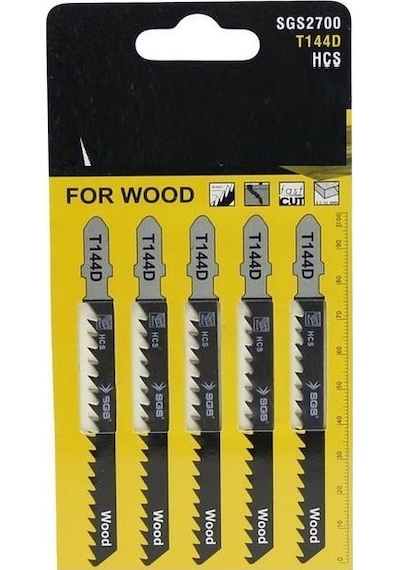 T144D Pvc Ahşap Kesme Dekopaj Testere Ucu 5 Parça Sunta Mdf Kesim