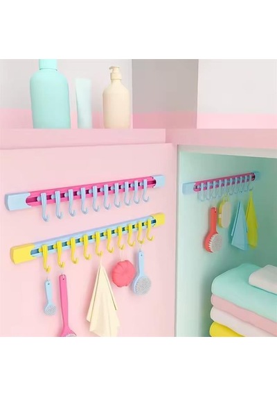 Sn-29183 Yapışkanlı 30 Cm Banyo Organizer Askılık Beyaz