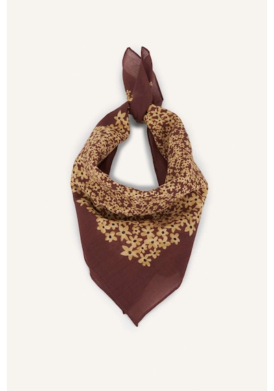 Defacto Manuka X Defacto Kadın Desenli Pamuklu Bandana H9062ax26smbn1 Kahve-bn1