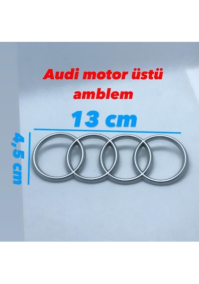 Audi Motor Üstü Amblemi 13cm X 4.5cm