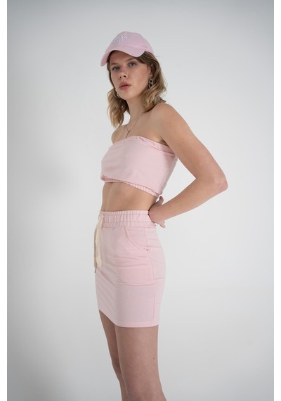 Holly Lolly Straplez Crop Toa Büstiyer Pembe Gül Kurusu Holly Lolly Straplez Crop Toa Büstiyer Pembe Gül Kurusu
