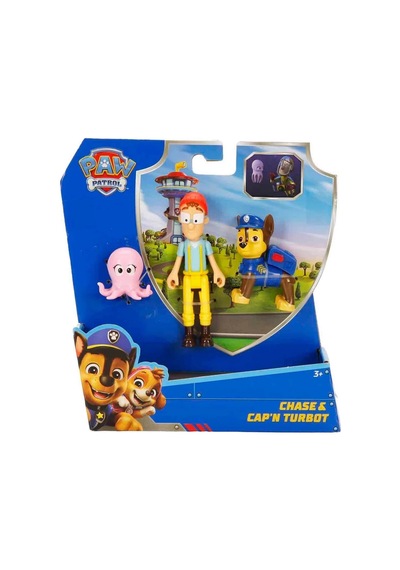 Paw Patrol 3 Lü Figür Seti Chase Ve Cap'n Turbot