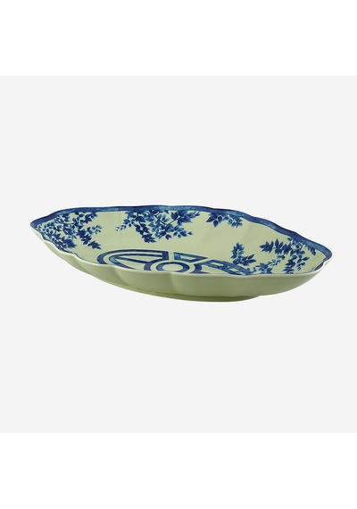 Mavi Porselen Servis Tabağı 34 Cm