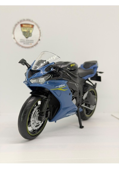 Kawasaki Ninja Zx-6r 1:12 Lacivert Diecast Motosiklet Model