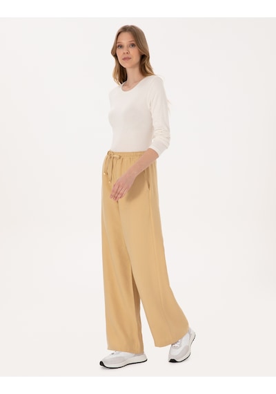 Pierre Cardin Kadın Kum Pantolon Kanvas-chino 50318198-vr085 Kum