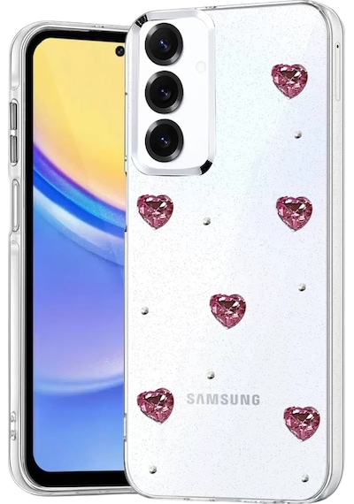 Newface Samsung Galaxy A15 4g Fiyonk Desenli Kapak - Desen 3 Şeffaf