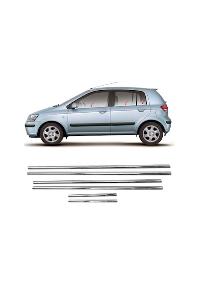 Hyundai Getz Krom Cam Çıtası 6 Prç P.çelik 2002 Ve Sonrası