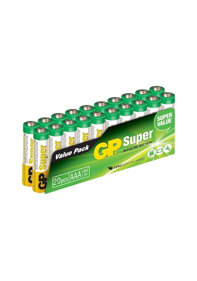 GP GP24A-VS20 Süper Alkalin AAA İnce Kalem Pil 20'li