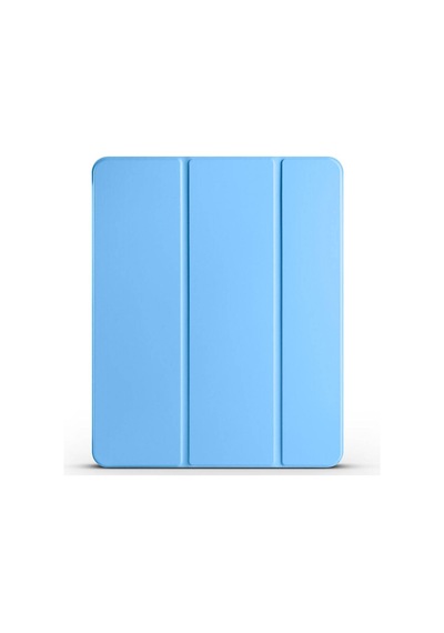 İpad Air 13 2025 M3 A3268-a3269-a3271 Uyumlu Kalem Bölmeli Smart Cover Standlı 1-1 Tablet Kılıfı - Mavi - T36490