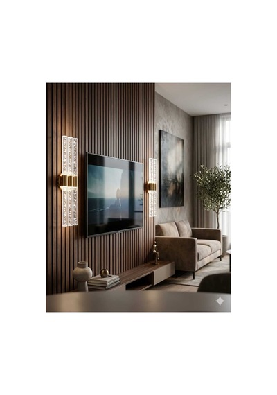 Bubbleflux Trio Large 51 Cm Modern Tasarım Led Aplik - Duvar Lambası - Gold - Elektrikli - Beyaz Led Gold Elektrikli