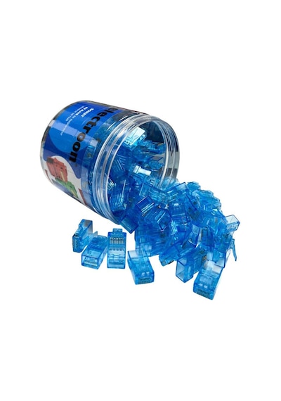 Electroon Mavi Cat6 Ezrj45 Açık Uçlu Soket 8p/8c - 100adet