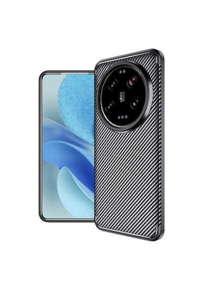 Xiaomi Mi 15 Ultra Kılıf Karbon Desenli Esnek Yüksek Kaliteli Meteryalden Üretilmiş Silikon Kapak Ryc/negro Siyah