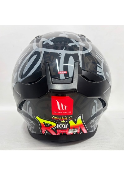 Mt Stinger 2 Ram F1 Şefaf Vizörlü V-28B Kapalı Kask Parlak Renk