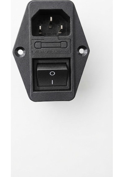 Yunsanda Cw2b-10a-t 003 Emı Filtreli Iec Soket - Sigortalı Ve Anahtarlı 10a 115/250v Power Giriş Modülü