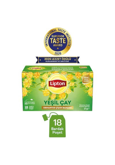 Lipton Osmantus Çiçek Bahçesi Aromalı Yeşil Çay 18li