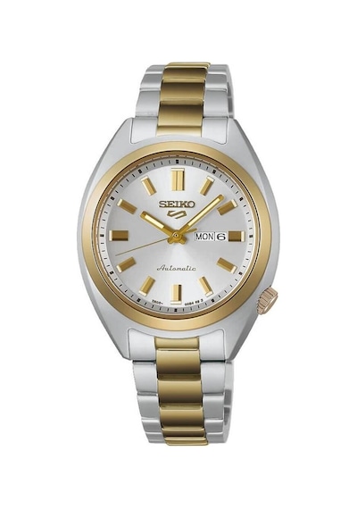 Seiko Sre024k1 Otomatik Çelik Gri/altın Rengi 10 Atm 32 Mm Kadın Kol Saati Gri