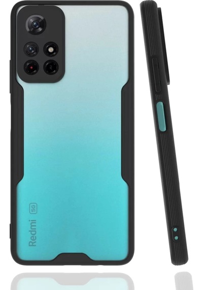Newface Xiaomi Redmi Note 11t Kılıf Platin Silikon - Siyah