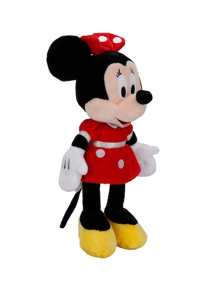 Minnie Kırmızı Elbiseli Peluş 38 Cm Çok Renkli