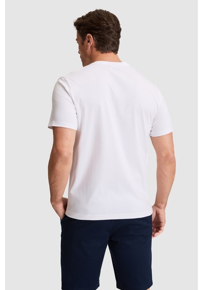 U.s. Polo Assn. Erkek Beyaz Tişört Basic 50324944-vr013