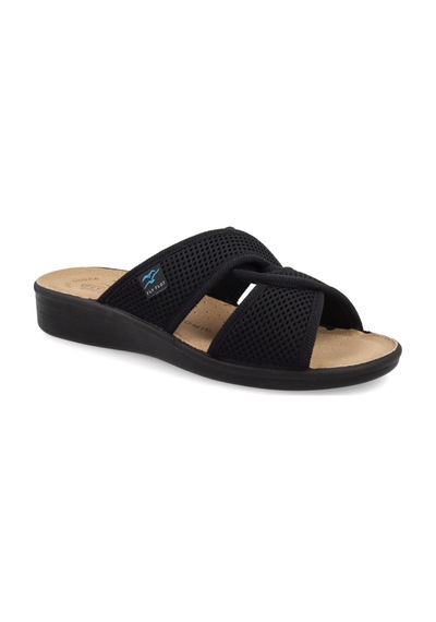 Terlik Kadın 83 G93 Fe Fly Flot Cloth Woman Slıpper Black Siyah