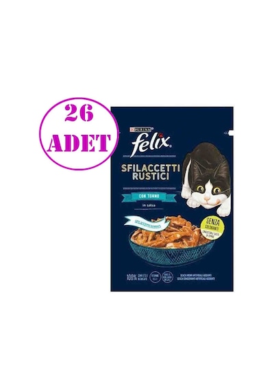Purina Felix Ton Balıklı Lezzetli Et Dilimleri Punch 26 x 80 G