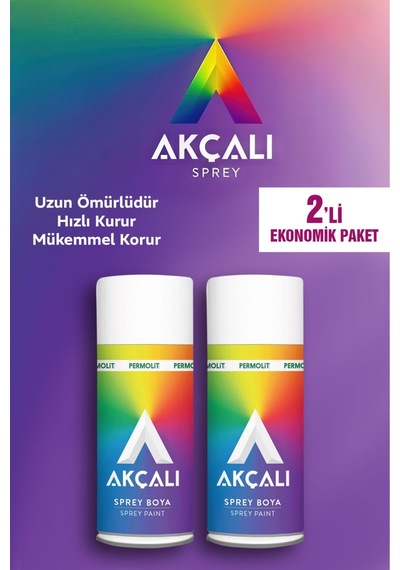 Permolit 400 Ml Beyaz Sprey Boya 301 2'li Paket Beyaz