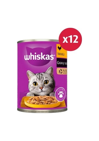 Whiskas Tavuklu Konserve Kedi Maması 400 G 12x