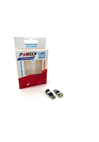 Femex Premium Beyaz T10 15smd 4014chipset Yassı Led Ampul Aktif Canbus
