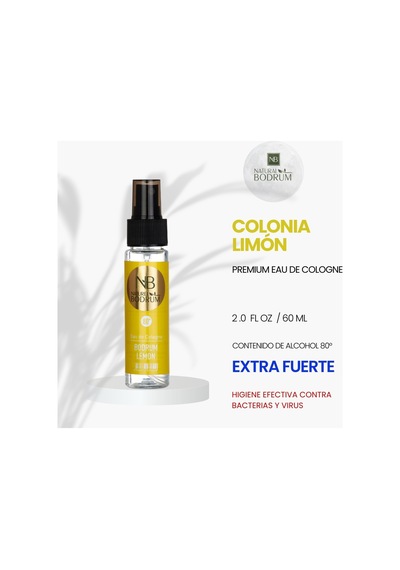 Lemon Kolonyası 60 Ml Sprey Klasik Lemon Cep Boy Seyahat Hediyelik %80 Alkollü
