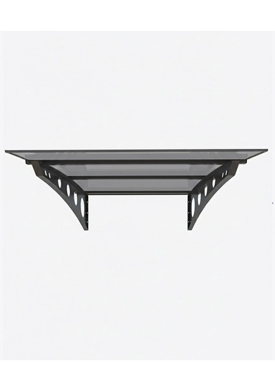 Modern Serisi Pratik Sundurma - Antrasit Taşıyıcılı - Bronz Füme Üst Kaplama 200 Cm X 100 Cm - Ral 7016