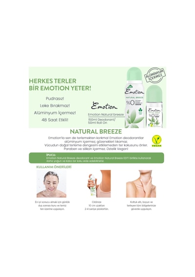 Women Roll-on 50 Ml Natural Breeze